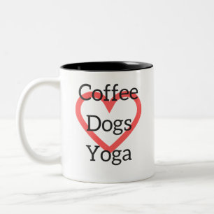 Coffee Yoga Dogs Mok