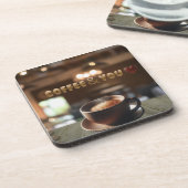 Coffee & You – Cozy Café Aesthetic Hard Plastic Bier Onderzetter (Linkerzijde)