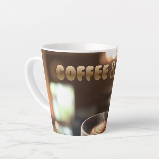 Coffee & You Latte Mug – Cozy Café Aesthetic Gift Latte Mok (Linkerhoek)