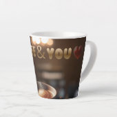 Coffee & You Latte Mug – Cozy Café Aesthetic Gift  Latte Mok (Rechterhoek)