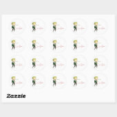 Coffee Zombie Ronde Sticker (Vel)