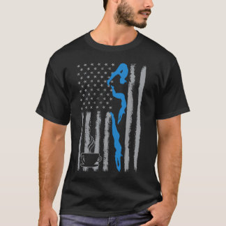 coffee zwemmen- Vintage USA Amerikaanse Vlag voor T-shirt