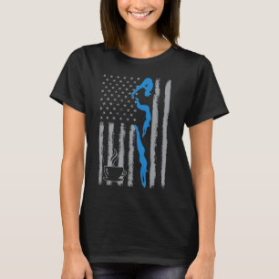 coffee zwemmen- Vintage USA Amerikaanse Vlag voor T-shirt