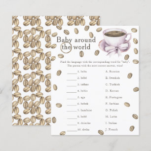 Coffeebaby shower - Baby rond de wereld spel