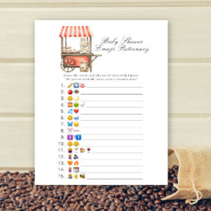 Coffeebaby shower Emoji afbeelding spel