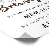 Coffeebaby shower - Help de bezige aanstaande moed Poster (Hoek)