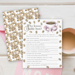 Coffeebaby shower - Spel Wie kent papa het best