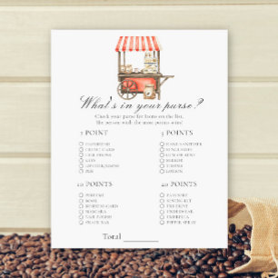Coffeebaby shower - Wat zit er in je tas spel