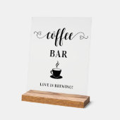 Coffeebar Trouw Acrylaat Bord (Hoek)