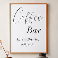 Coffeebar Zwart Wit Bruiloft Bruidsfeest