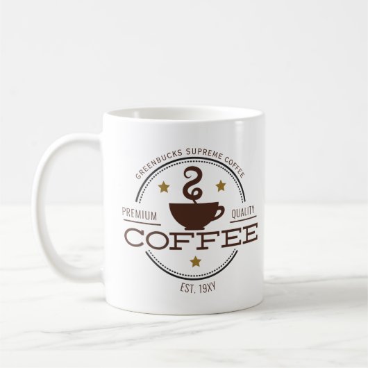 Coffeebedrijfslogo Koffiemok (Links)
