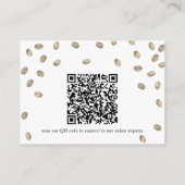 Coffeebruiloft QR-code voor cadeau registratie Informatiekaartje (Achterkant)