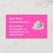 Coffeebusinesskaarten Visitekaartje (Voorkant)