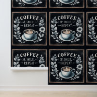 Coffeecore Kenmerkende Behang Slurpen Glimlach Her