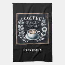 ☕Coffeecore Keuken Handdoek Custom Koffie Decor
