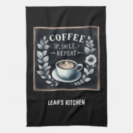 ☕Coffeecore Keuken Handdoek Custom Koffie Decor