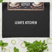 ☕Coffeecore Keukenhanddoek Aangepast Koffie Decor  (Gevouwen)