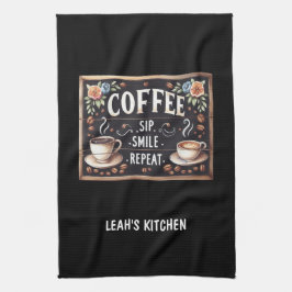 ☕Coffeecore Keukenhanddoek Aangepast Koffie Decor 