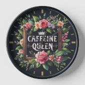 Coffeecore Klok Coffee Memes Barista Krijtbord (Voorkant)