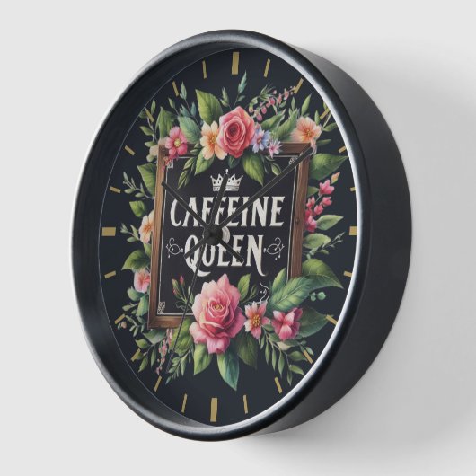 Coffeecore Klok Coffee Memes Barista Krijtbord (Hoek)