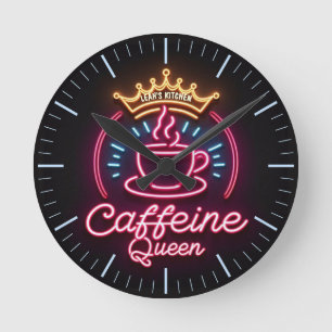 ☕Coffeecore Klok Koffie Meme Cafeïne Queen