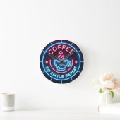 ☕Coffeecore Klok Koffie Meme Sip Smile Herhaal (Huis)