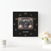Coffeecore Klok Koffie Memes Barista Krijtbord (Huis)
