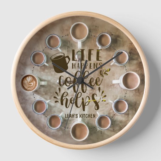 ☕ Coffeecore Klok Koffie Memes Barista Uniek (Voorkant)