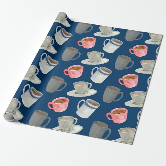 Coffeeehouse Vibes Cadeaupapier (Uitgerold)