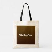 #CoffeeFirst Facebook-status Tote Bag (Achterkant)