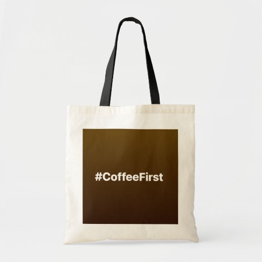 #CoffeeFirst Facebook-status Tote Bag (Voorkant)