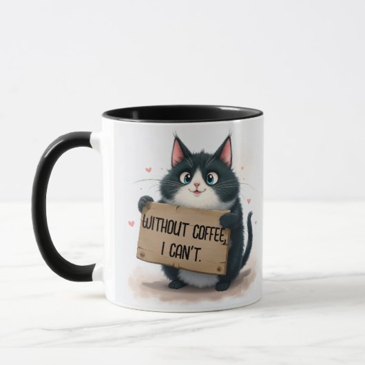Coffeegrapjes met kat mok (Links)