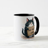 Coffeegrapjes met kat mok (Voorkant rechts)