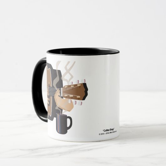 Coffeehouse Guitar Mok (Voorkant links)