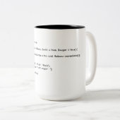 CoffeeMug PHP Class Tweekleurige Koffiemok (Voorkant rechts)