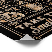 Coffeeology - Grappige Inspirerend koffieliefhebbe Poster (Hoek)