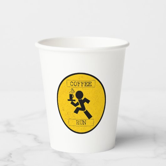 Coffeerun Papieren Bekers (Voorkant)