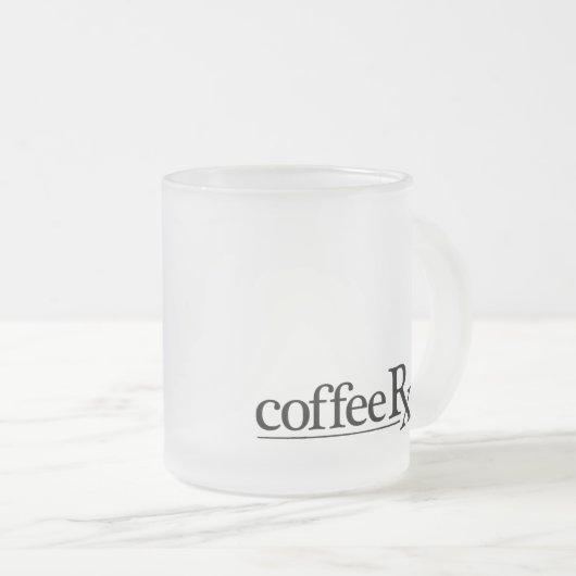 CoffeeRx-container Matglas Koffiemok (Voorkant rechts)