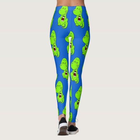 Coffeesaurus-leggings Leggings (Achterkant)
