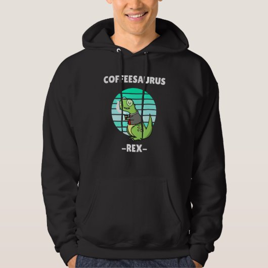 Coffeesaurus Rex 2 Hoodie (Voorkant)