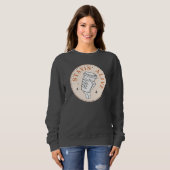Coffeeshirt om te blijven leven Skelet Zweetshirt Trui (Voorkant volledig)
