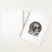 Coffeeshond Shirt Retro Chille Pug Grafisch_1 Planner (Display)