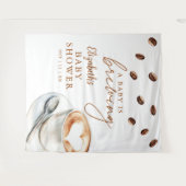 Coffeeshop Baby Shower Fotobehang Wandkleed (Voorkant (horizontaal))