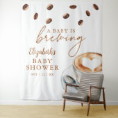 Coffeeshop Baby Shower Fotobehang Wandkleed (In situ)