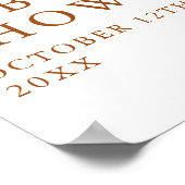 Coffeeshop Baby Shower Welkom Bord Poster (Hoek)