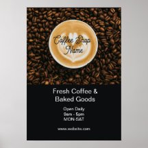Coffeeshop banner bord | Cafe opening poster