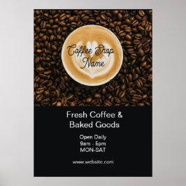 Coffeeshop banner bord | Cafe opening poster