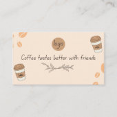 Coffeeshop Bedankt Loyalty Kaart Ontwerp (Voorkant)