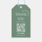 Coffeeshop Bedankt QR-code Cadeaubandje Cadeaulabel (Achterkant)