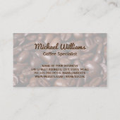 coffeeshop | Beker en bonen Visitekaartje (Achterkant)